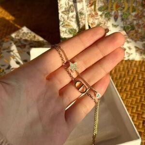 Dior Gold and Silver Charm Bracelet